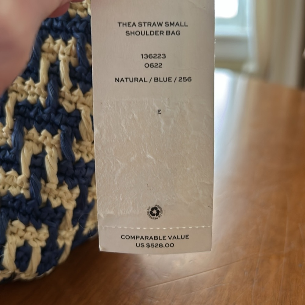 BNWT Tory Burch Thea straw small shoulder bag - Picture 7 of 7